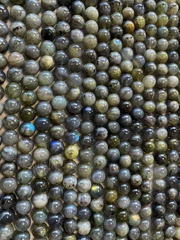 Kulaté Korálky na Niti Labradorit A 10mm