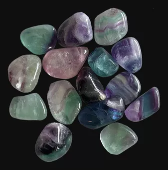 Mnohobarevný Fluorit AA Oblázky 2-3cm 250g
