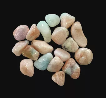 Morganit Mix A tumbled kameny 250g