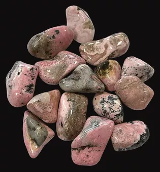 Rhodonit Peru AB oblázky 250g