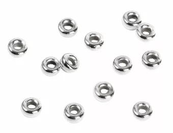 Korálky Charms Stříbro 925 Donut 4mm x 20