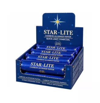 Dřevěné uhlí Star-Lite Vyšší kvalita 40 mm – 80 tablet