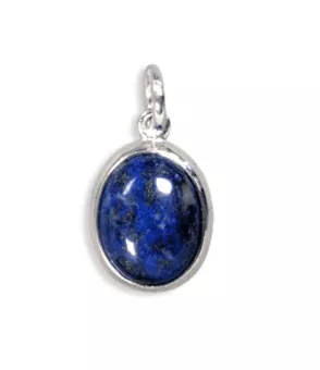 Přívěsek Oválný Stříbro 925 Lapis Lazuli AA 13mm