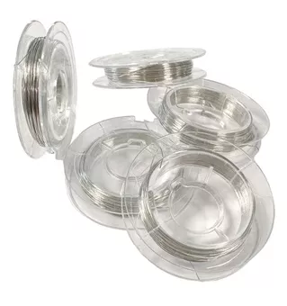 Postříbřený měděný drát na šperky 0.4mm 10m x5