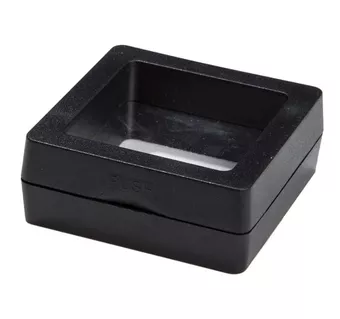 Černý rámečkový box na šperky 4.5 cm x10