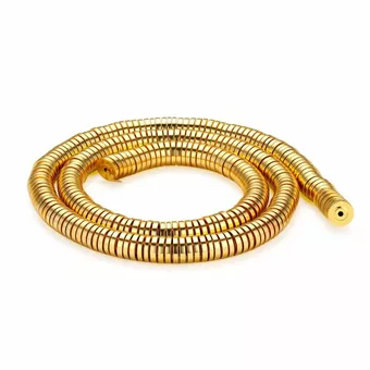 Mezikorálky z pozlacené hematitu – 6×1 mm