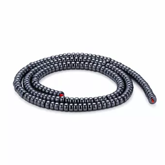 Krátké válcové mezikorálky z hematitu 4x2mm