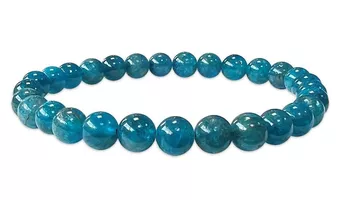 Náramek Modrý Apatit AA korálky 5-6mm