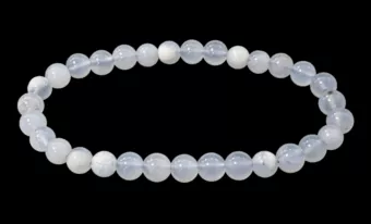 Náramek Modrý chalcedon A korálky 6-6.5mm