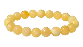 Náramek Oranžový Kalcit korálky 10mm