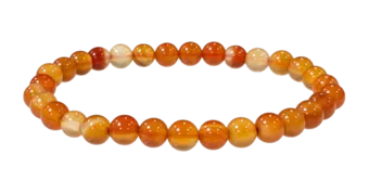 Náramek Karneol A s korálky 6mm