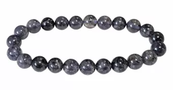 Náramek Kordierit Iolit A korálky 8mm
