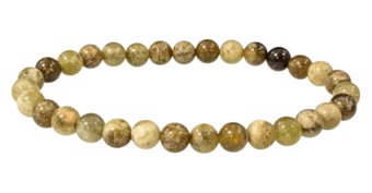 Náramek Zelený Grosulár Granát A korálky 6mm