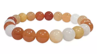 Náramek Jadeit vícebarevný korálky 8mm