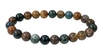 Náramek Jaspis oceánský A korálky 8mm