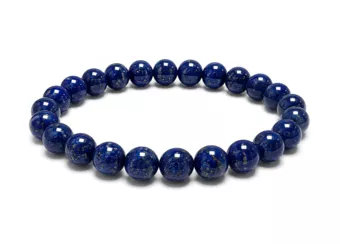 Náramek z lapisu lazuli AAA, korálky 8–9 mm