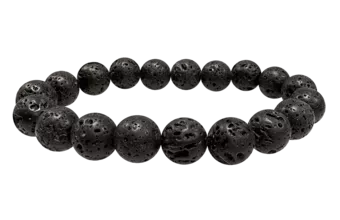 Náramek Lávový kámen AB korálky 10mm