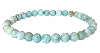 Náramek Larimar AA korálky 5-6mm