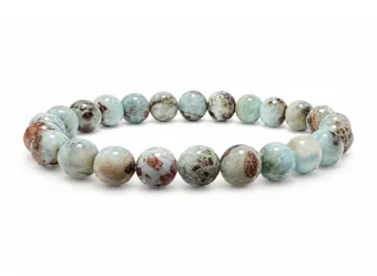 Náramek Larimar AB korálky 8mm