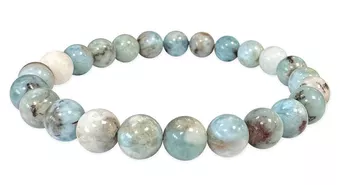 Náramek Larimar A korálky 7-8mm