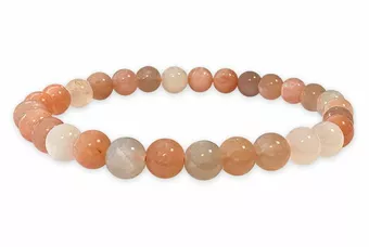 Náramek Měsíční kámen Multicolor AA korálky 6mm