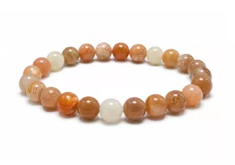 Náramek Multicolor Měsíční Kámen Korálky 8 mm