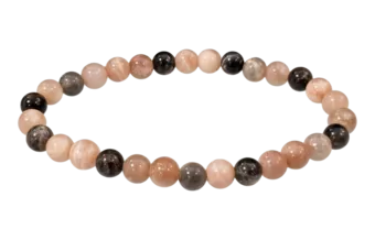 Náramek Tmavý Multicolor Měsíční Kámen A kuličky 6-7mm