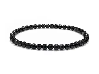 Náramek Onyx A s korálky 4mm