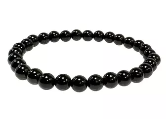 Náramek Onyx A s korálky 6mm