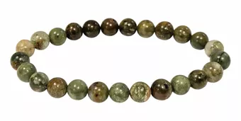 Náramek Zelený opál A s korálky 8mm