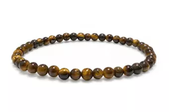 Náramek z Tygřího oka s korálky 4 mm