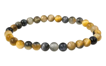 Zlatý tygří oko A korálky 6mm