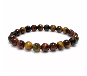 Náramek Tygří oko Multicolor AA Korálky 8 mm