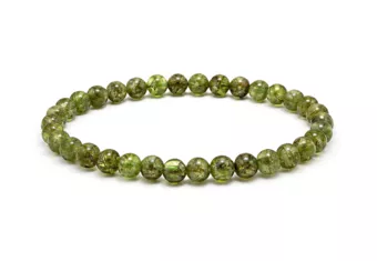 Náramek Peridot S Korálky 5-6 mm