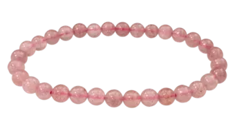 Náramek Jahodový Hematoidní Křemen A – Korálky 6mm