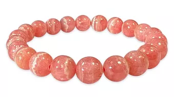 Náramek Rhodochrosit Argentina AAA korálky 7.5-8.5mm