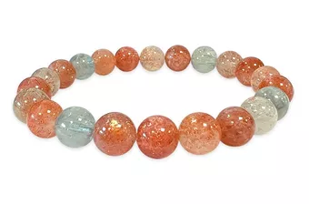 Náramek Slunečního kamene Multicolor AAA korálky 8mm
