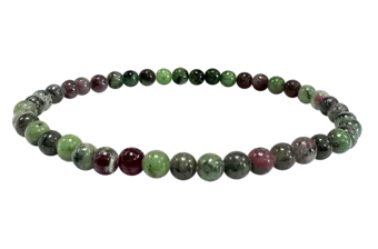 Náramek Rubín Zoisit A korálky 4mm