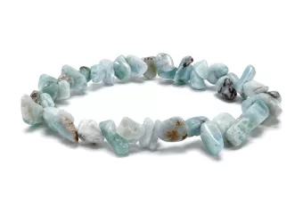 Náramek Chips Larimar A+ 8–12 mm