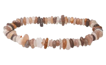 Náramek z měsíčního kamene adulár multicolor AA chips 5-8mm 18cm