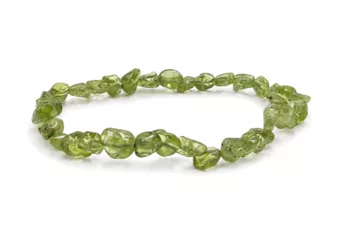 Náramek z tromlovaných kamenů Peridot A+ 6-8 mm