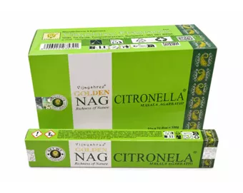 Vonné tyčinky Vijayshree Golden Nag Citronela 15g