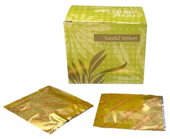 Vonné destičky s esenciálními oleji Santal Vetiver x10