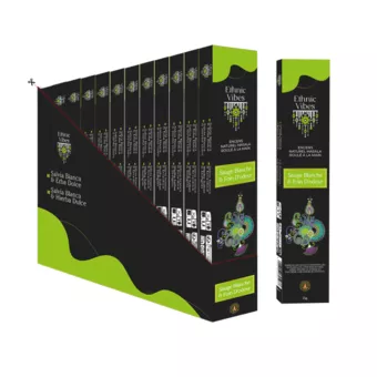 Vonné tyčinky Fragrances & Sens Ethnic Vibes Bílá šalvěj & Vonné seno masala 15g
