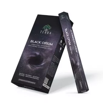 Vonné tyčinky Terra Black Opium hexa bez uhlí 30g