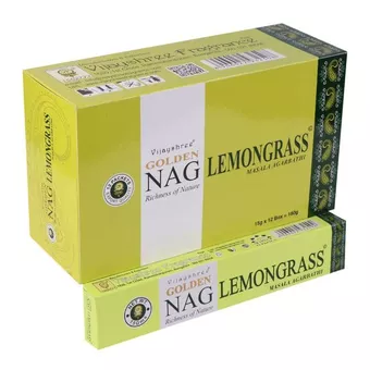 Vonné tyčinky Vijayshree Golden Nag Lemon Grass 15g