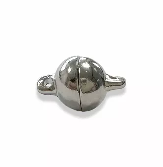 Magnetický kuličkový zapínání ze stříbrného kovu 8mm x20