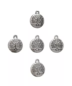 Přívěsky charms Mezikus Strom Života Stříbrný 15mm x50