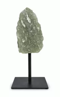 Surový Zelený Avanturín na Černém Kovovém Stojanu 17-20 cm 500-700 g