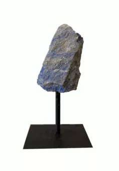 Surový Lapis Lazuli A na Černém Kovovém Stojanu 17-20 cm 500-800 g